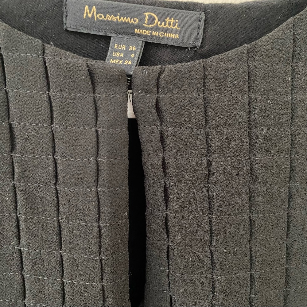 Massimo Dutti Pleated Swing Sleeveless Top Size 4 - Picture 6 of 6